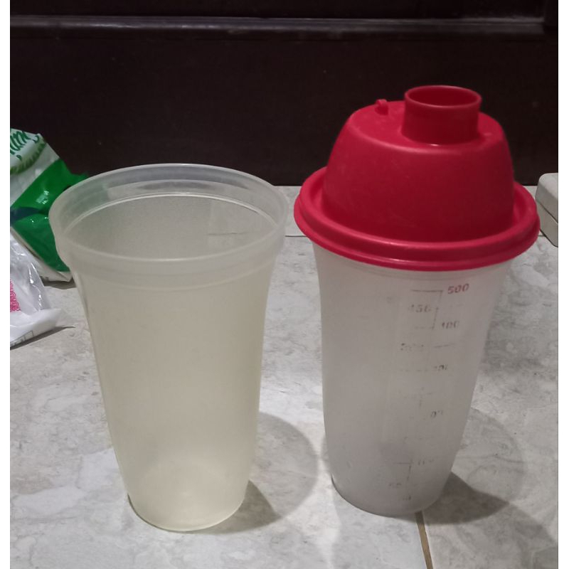 second gelas shaker tupperware