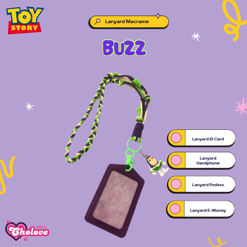 

Macrame Lanyard | Lanyard ID Card | Lanyard Handphone | Toy Story Series | Buzz