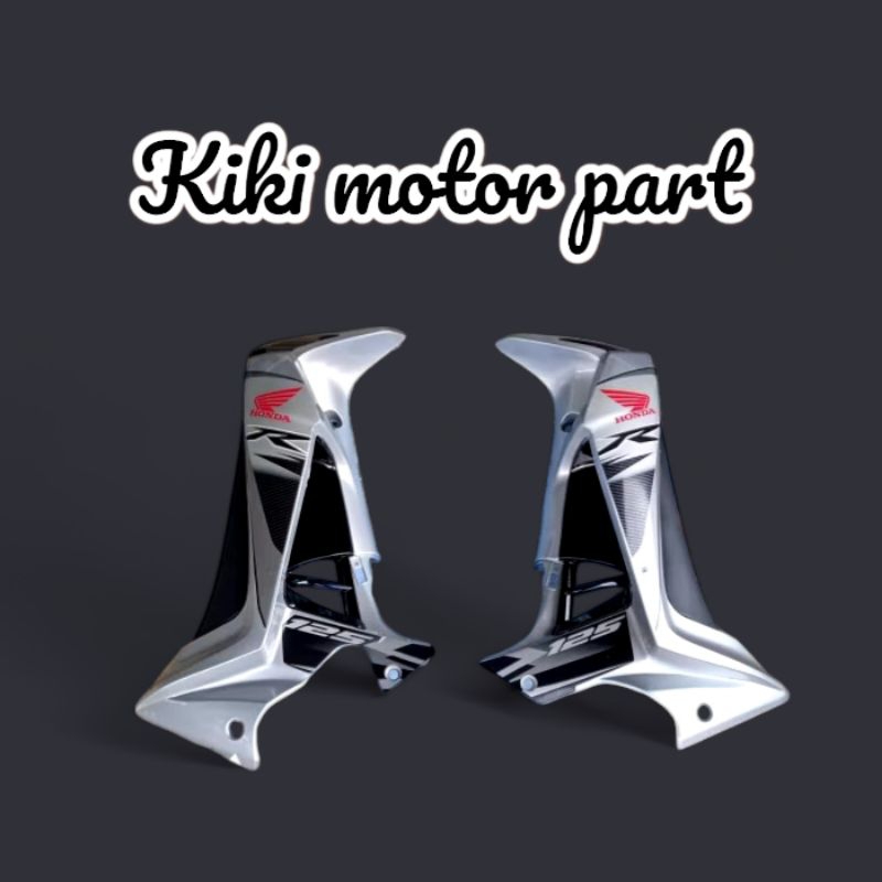 Sayap 1 set Supra x 125 batman silver + striping