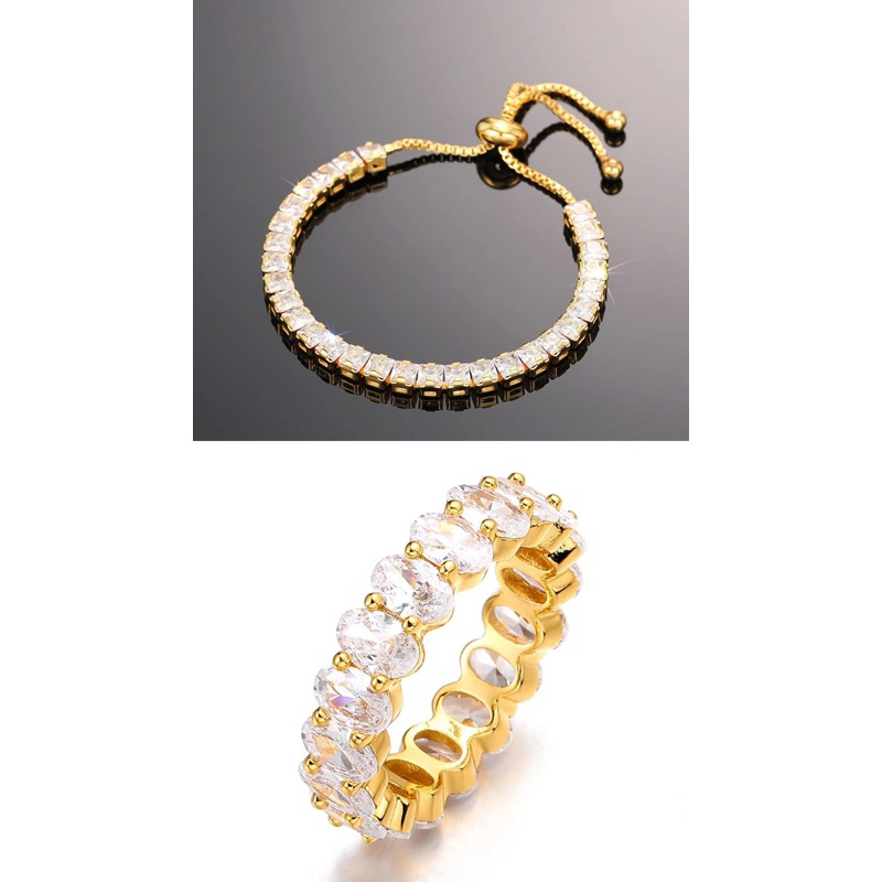 DUO COMBO GELANG SERUT&INFINITY RING GOLD