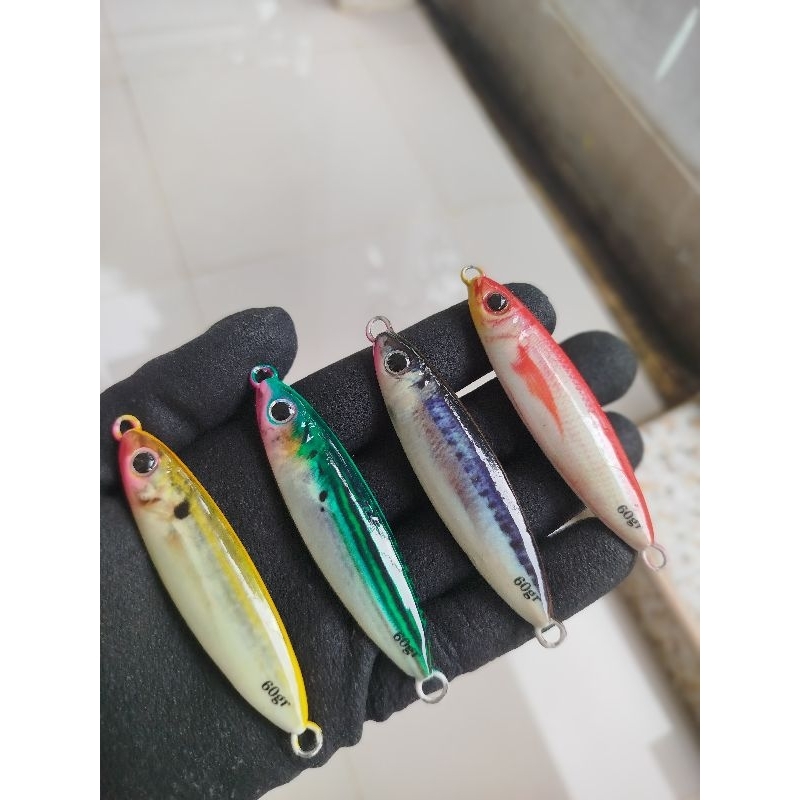 metal jig cold sniper full GID decal umpan metal jig