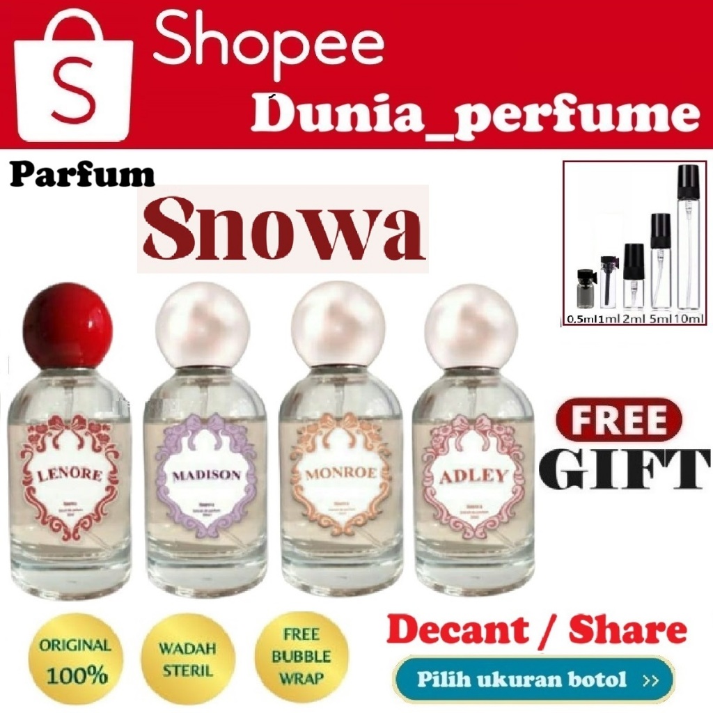 (FREE GIFT) DECANT Snowa Extrait De Parfum Lenore Madison Adley Monroe