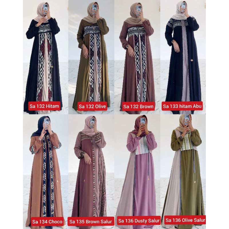 LOUNCHINGAN TERBARU SHOPIA ALMAS DRESS ETNIK KEKINIAN DRESS CANTIK LEBARAN DRESS ETNIK REMAJA MAZARA