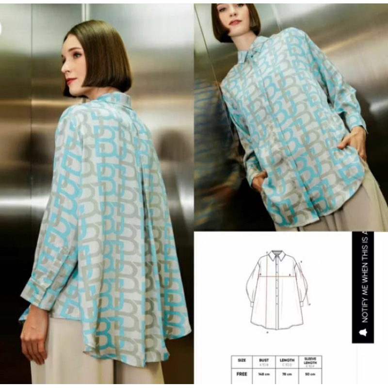 Benang Jarum - Nata Oversized Shirt Monogram