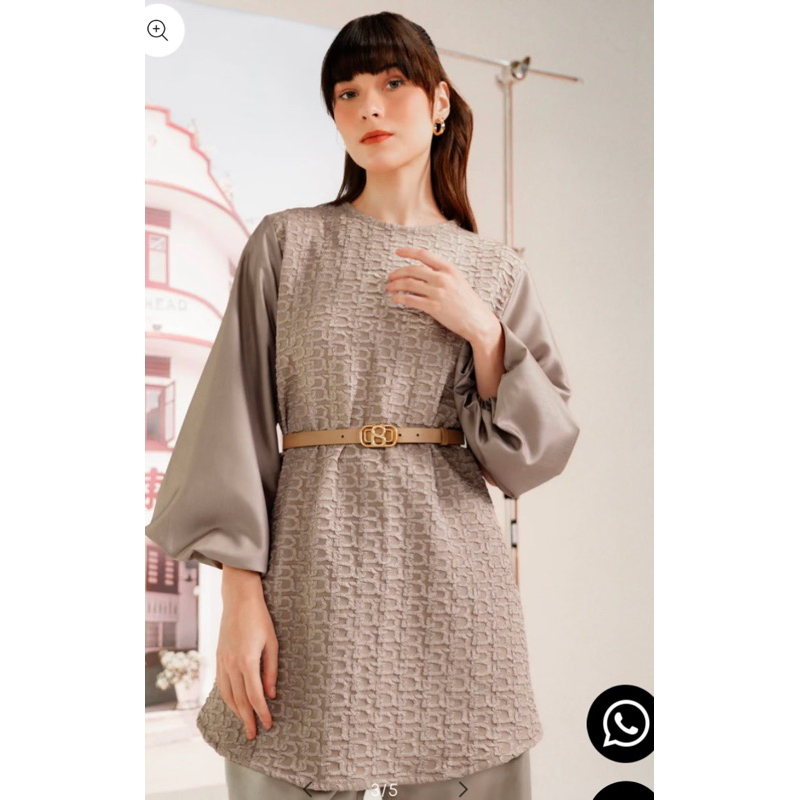 Monogram Texture Blouse