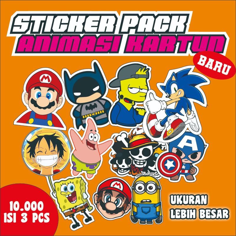 

STICKER PACK ANIMASI KARTUN ANAK LUCU