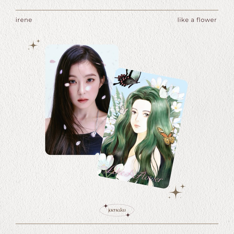 [IRENE] PHOTOCARD LIKE A FLOWER IRENE RED VELVET