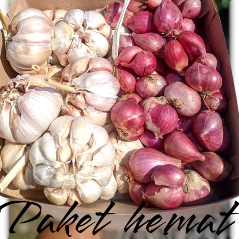 

PAKET 2 Hemat Bumbu (Bawang Merah + Bawang Putih Kating) 2produk_ 1kg_2kg 2jenis