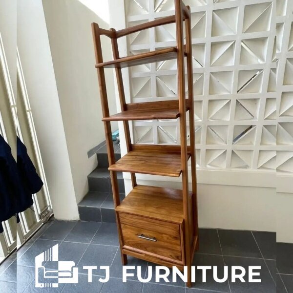 Rak Buku Jati | Rak Kayu Jati | TJ Furniture Jepara