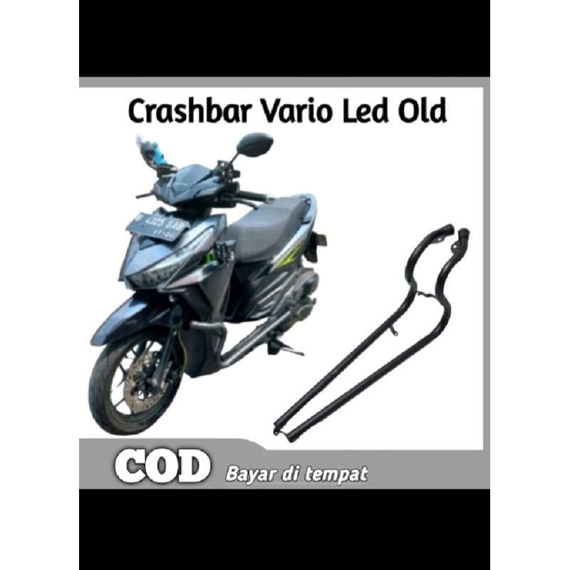Creshbar Tubular Vario 125 150 LED Old 2015-2017 Plus Dudukan Lampu Tembak Foglam Full Besi