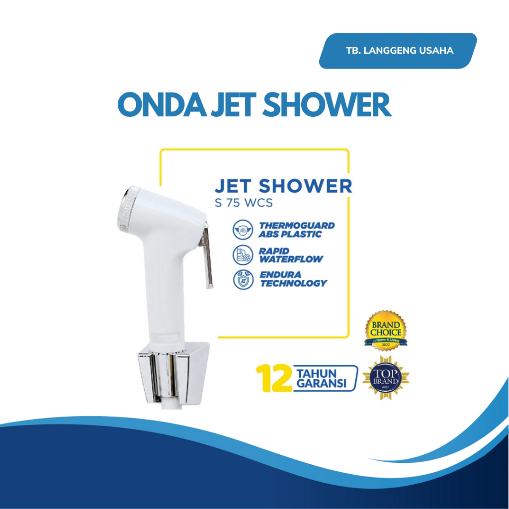 ONDA Jet Shower Cebok Bidet S 75 WCS closet toilet duduk wc sower cebok