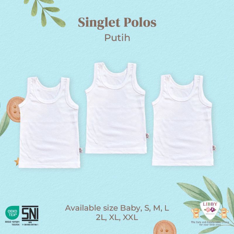 Libby Singlet / Kaos Dalam Bayi & Anak