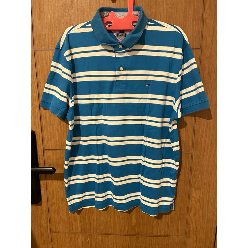Kemeja Polo Shirt Pria Lengan Pendek Tommy Hilfiger Preloved