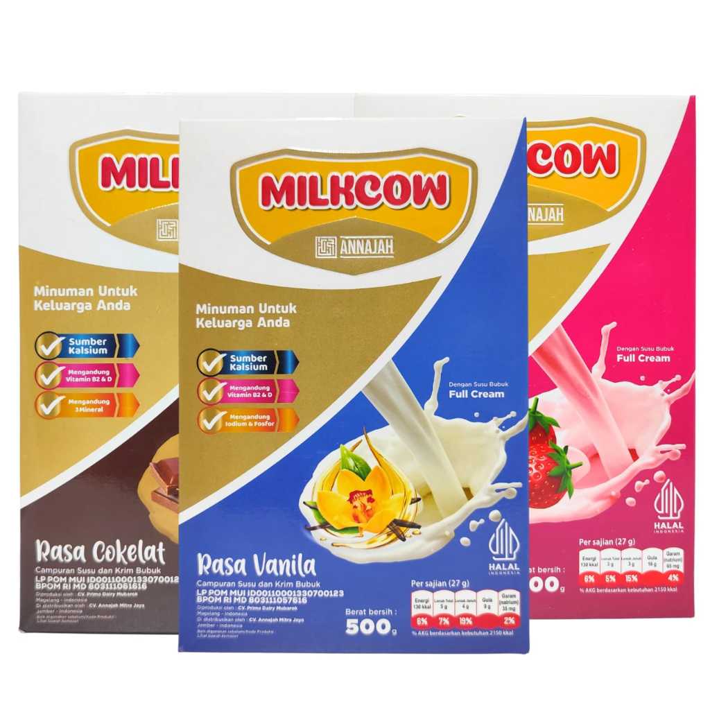 

MILKCOW Susu Gemuk Badan Anak dan Dewasa Kemasan 500 Gram