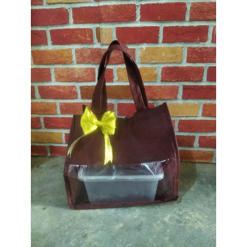 

tas hampers natal/tas mika transparan/tas ultah