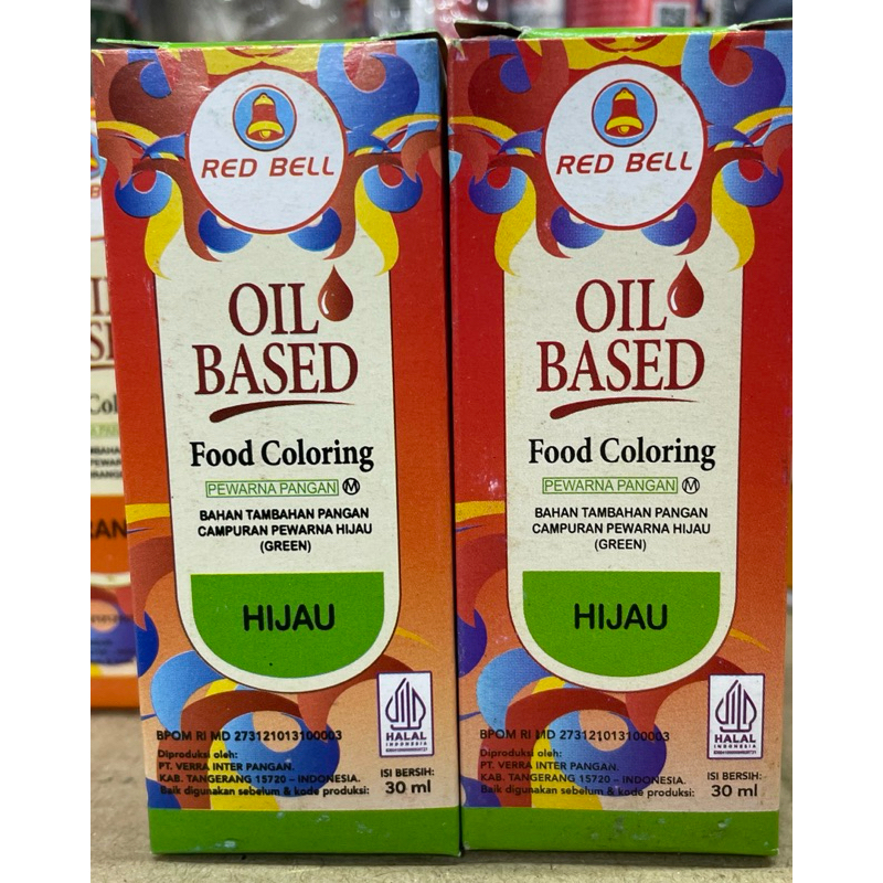 

[REDBELL] Oil Based / Pewarna Makanan Premium 30Ml-Hijau (Green)
