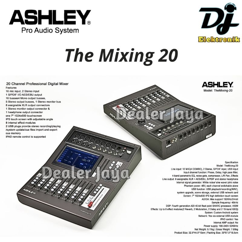 Mixer Digital Ashley THE MIXING 20 / THEMIXING 20 - 20 channel