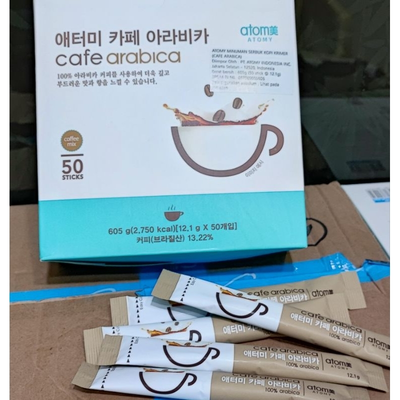 

Kopi Arabica 3in1 ada box isi 50 sachet