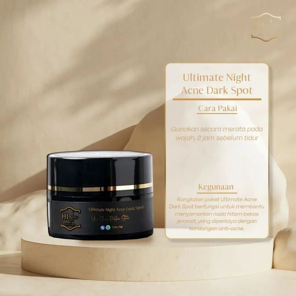 COD FREE ONGKIR - Krim Malam Premium Hi Glow Skincare - Night Cream Hi Glow