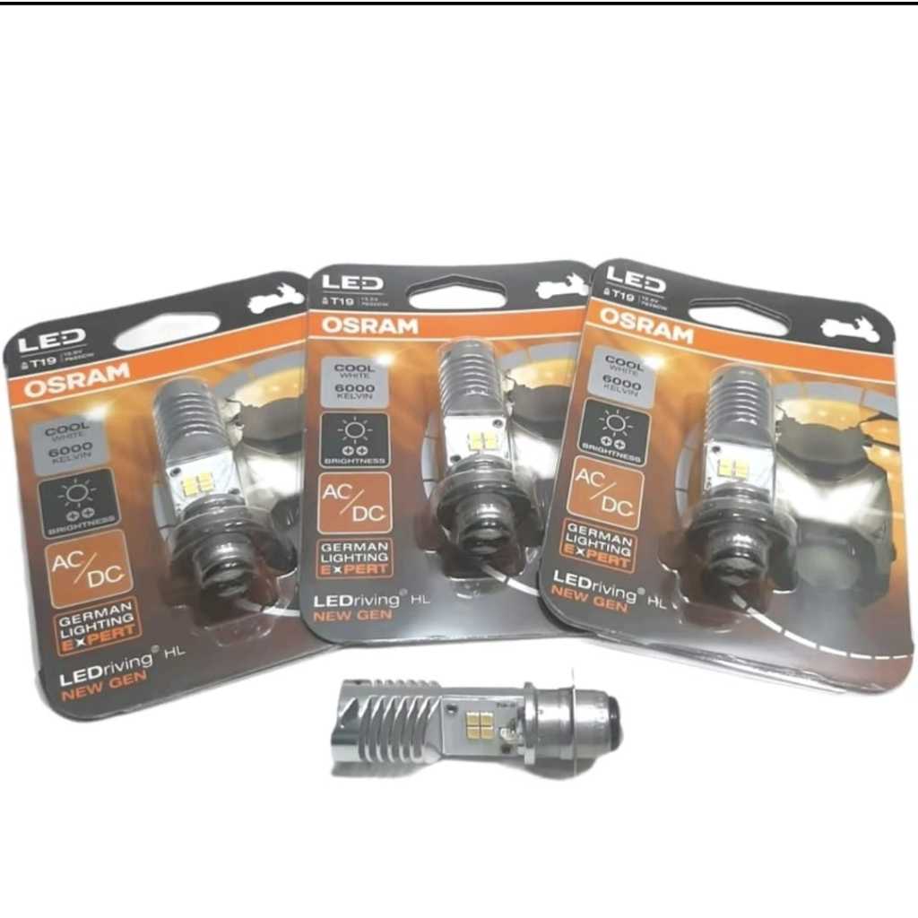 BOHLAM LED LAMPU DEPAN MOTOR OSRAM LED AC/DC PUTIH BEAT FI ESP STREET POP MIO M3 Z 125 VARIO 125 OLD
