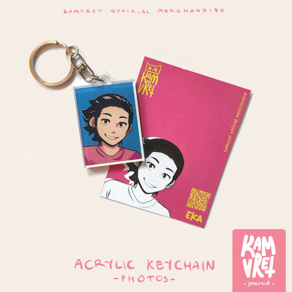 Keychain Akrilik - Photo Series | Gantungan Kunci Akrilik Karakter Komik Kamvret