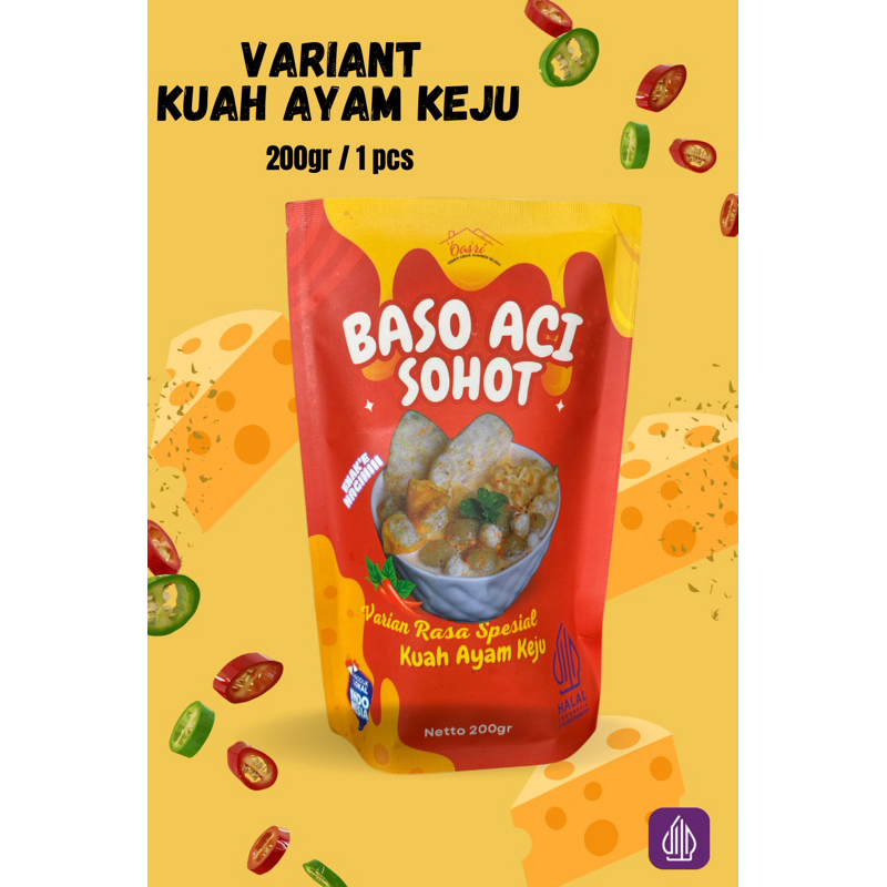 

baso aci kuah ayam keju