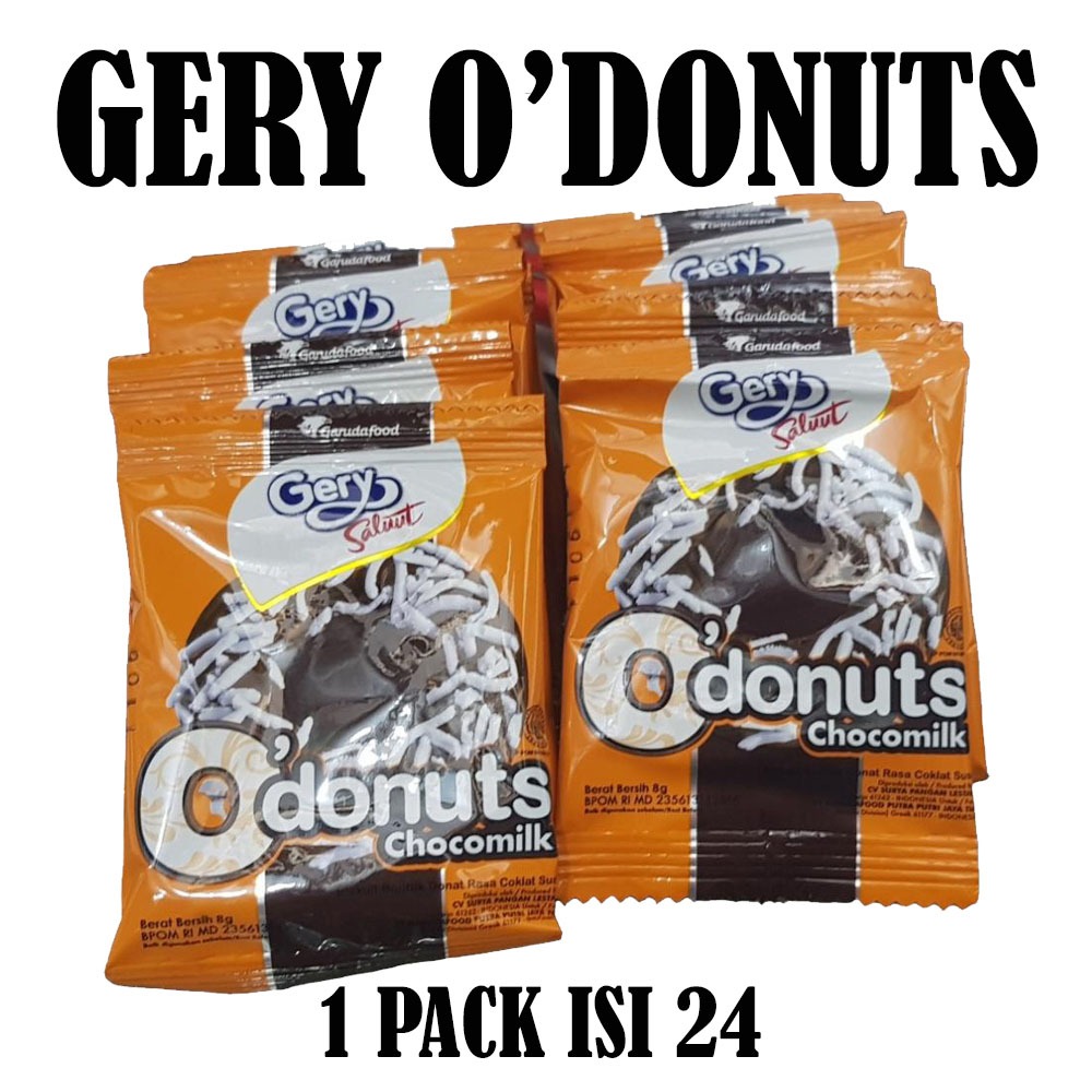 

GERY O'DONUTS CHOCOMILK PACK ISI 24