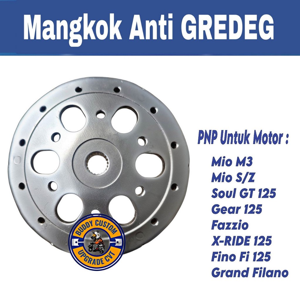 Mangkok Anti Gredeg Mio Soul GT125 X-Ride 125 Mio M3 Fino 125 - Mangkok kampas Ganda Mio Soul GT125 