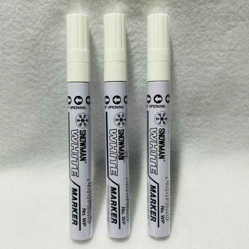 

spidol putih snowman medium tip 1pack (12pcs) / paint marker snowman permanent