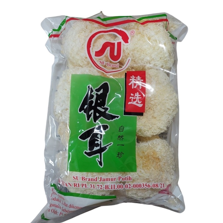 

Jamur Es Salju Putih 500gr - Dried White Fungus - Bai Mu Er