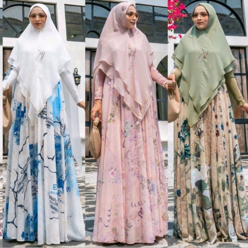 Gamis sameera syar'i by eldeena/gamis eldeena/gamis printing