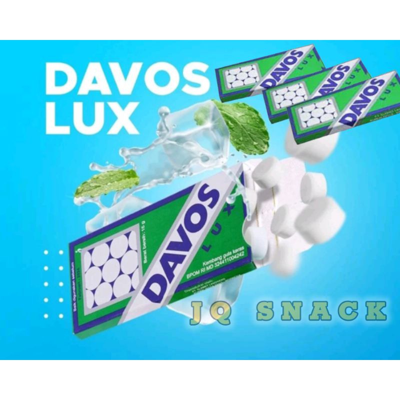 

perment Davos Lux Peppermint/permen rasa mint 1box isi 20pak