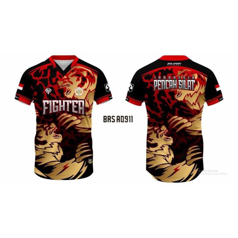 KAOS JERSEY IPSI/PENCAK SILAT FREE CUSTOM FULL PRINTING PREMIUM
