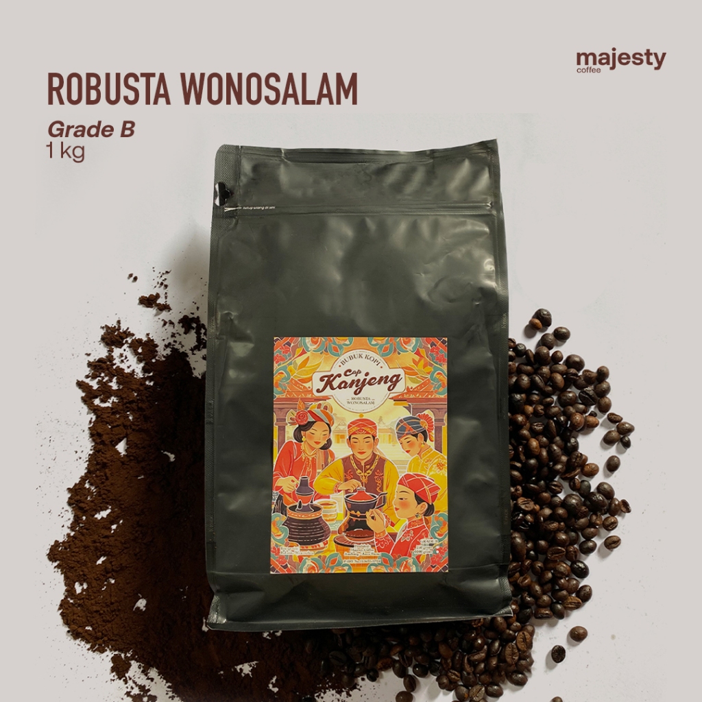 

[1kg] Cap Kanjeng Kopi Bubuk Robusta Wonosalam || GRADE B