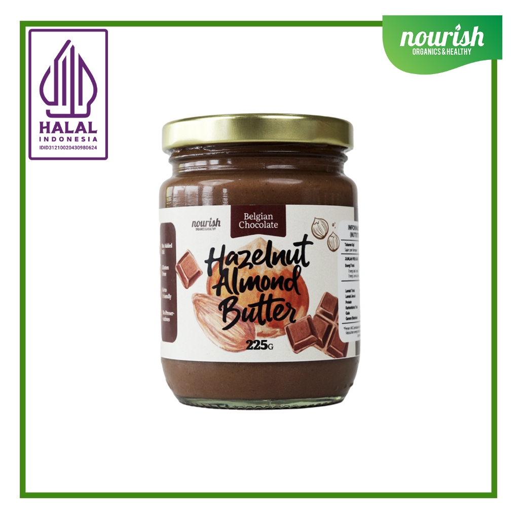 

Nourish Belgian Chocolate Hazelnut Almond Butter - 225 gr