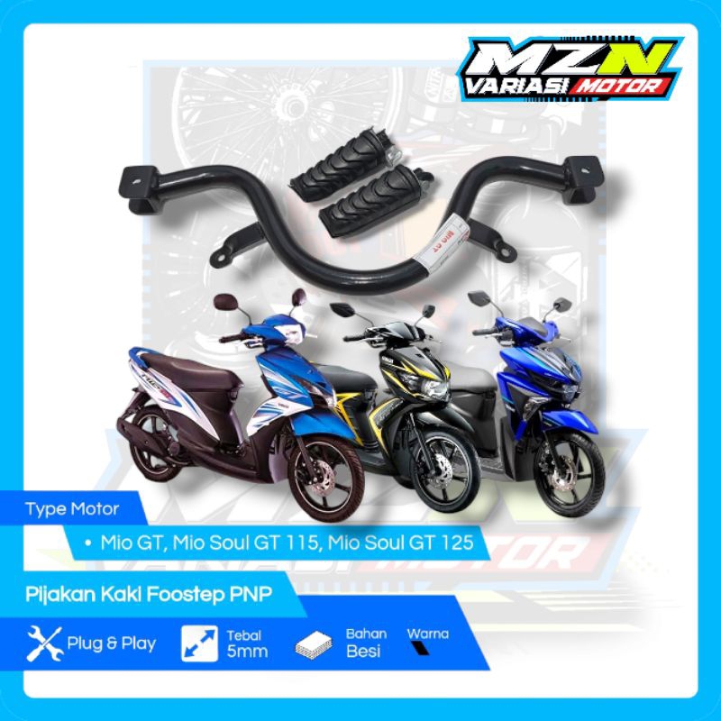 Pijakan Kaki Mio Soul GT 125 Foostep Mio Soul GT 125 PNP Mio GT 115 Mio Soul GT 115 125