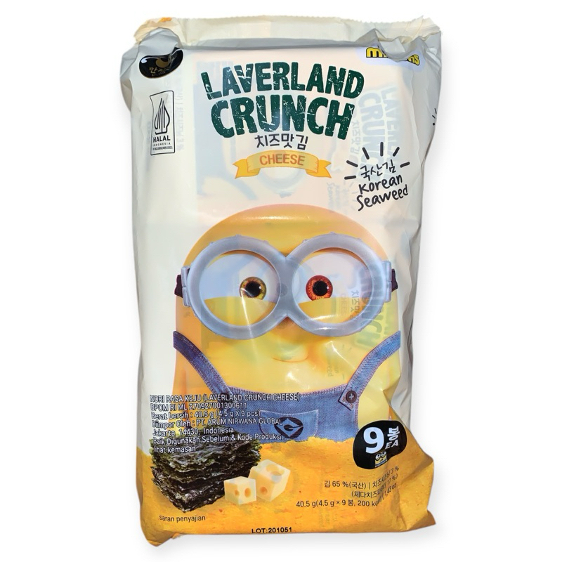 

LAVERLAND CRUNCH - CHEESE (40.5g / 9pcs @4.5g)