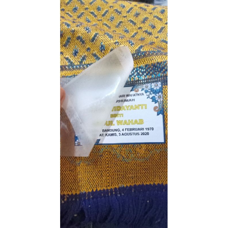 LABEL DTF/ LABEL SOUVENIR/SABLON SAJADAH/ LABEL SETRIKA.(Min.20pcs)
