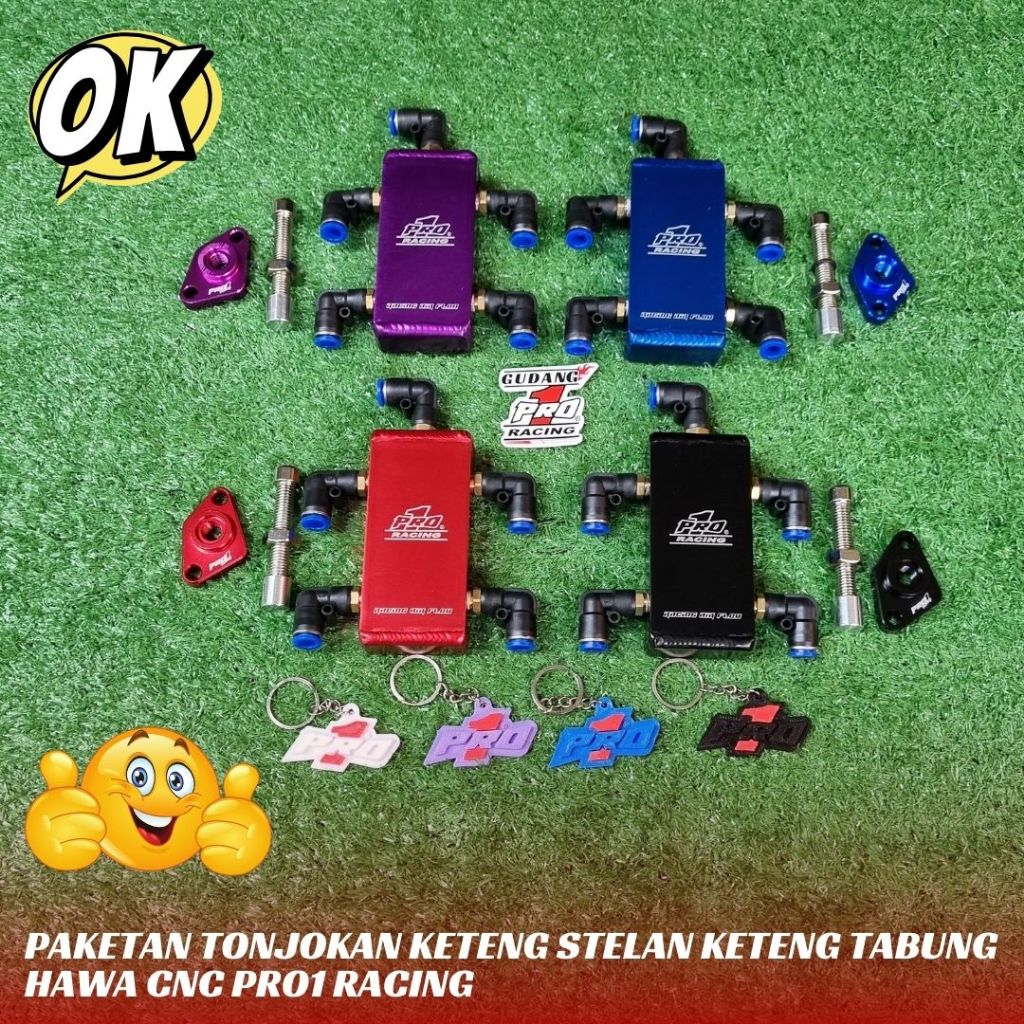 PAKETAN TONJOKAN KETENG STELAN KETENG MIO TABUNG HAWA CNC PRO1 RACING
