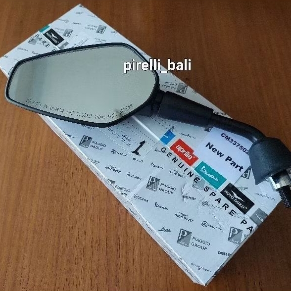 Spion Kiri Hitam Vespa Sprint 2024 2025 Original Piaggio LH Mirror Left