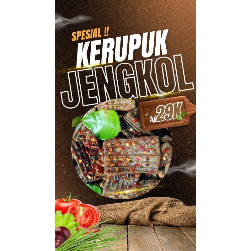 

kerupuk jengkol pedas daun jeruk isi 500 gr