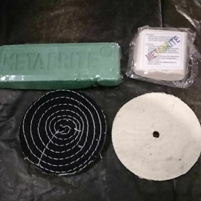 Pabrik paket 4J4TMPH25 Metabrite batu hijau 25 gram dan batu poles tahap akhir mini dan kain poles 4