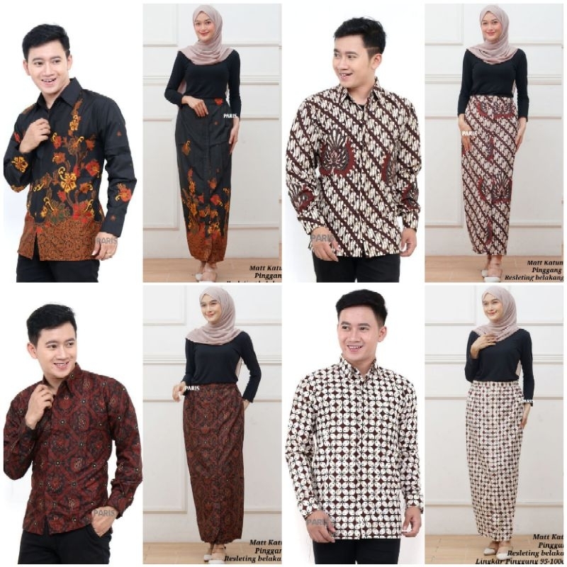 COPLE KEMEJA ROK WIRU BATIK kawung dan kawan kawan