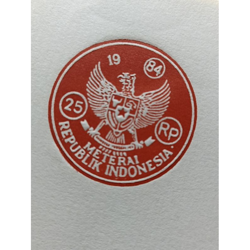 

Kertas Segel Tahun 1984 Doble (S25)