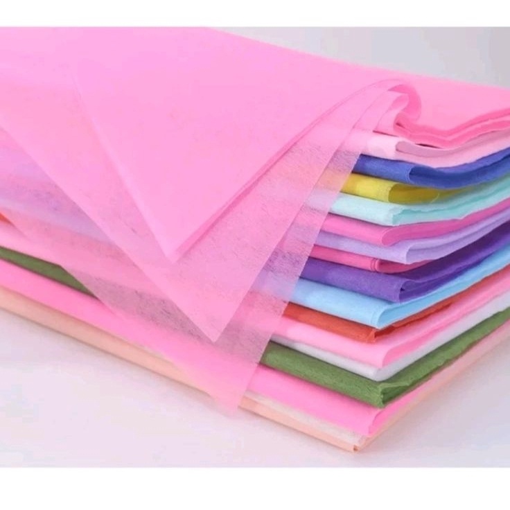 

Hadir Hebat READY Kertas Tissue Bukettisu buket Flower Wrapping Paper Dan bublewrap 47x47cm 28lembar