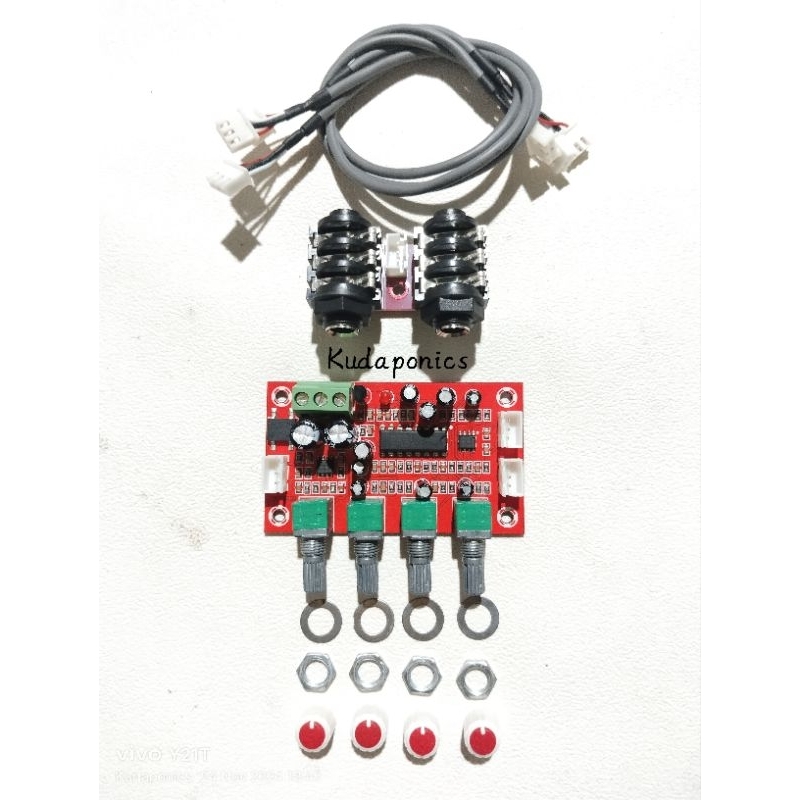 Modul PT2399 NE5322 Stereo 2 Chanel Karaoke Microphone Echo Reverb Efek