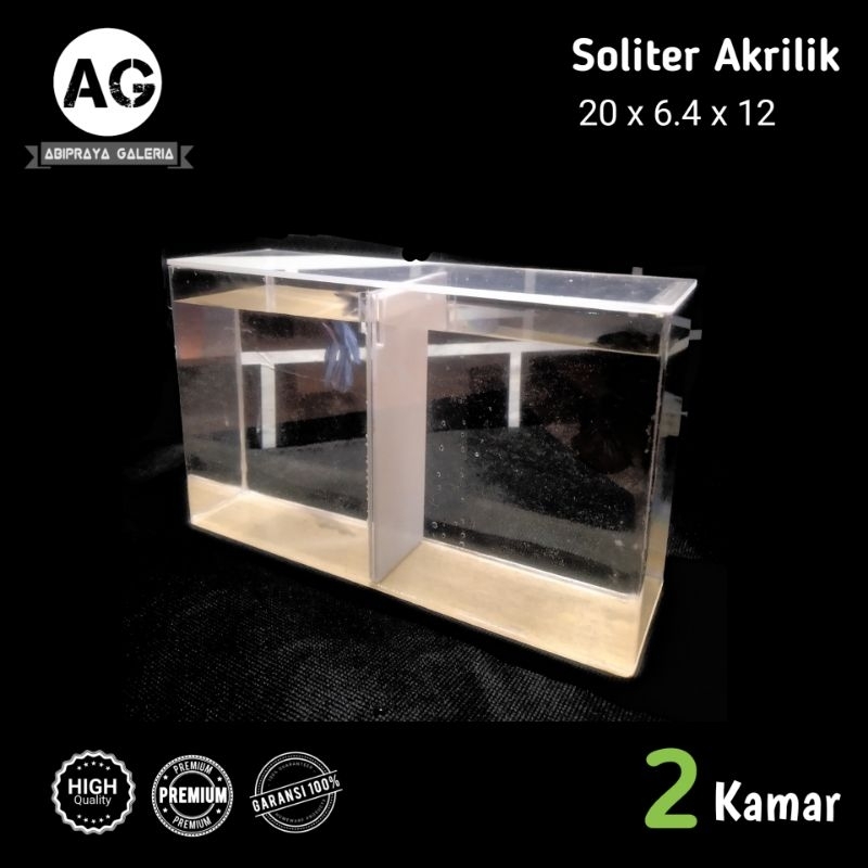 Aquarium Soliter Akrilik / Soliter Cupang / Soliter Transfaran