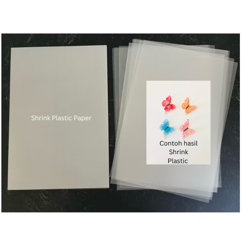 

10 Pcs DIY Shrink Paper A4 20x29cm Shrink Plastic Semi Transparent Shrinky Dink