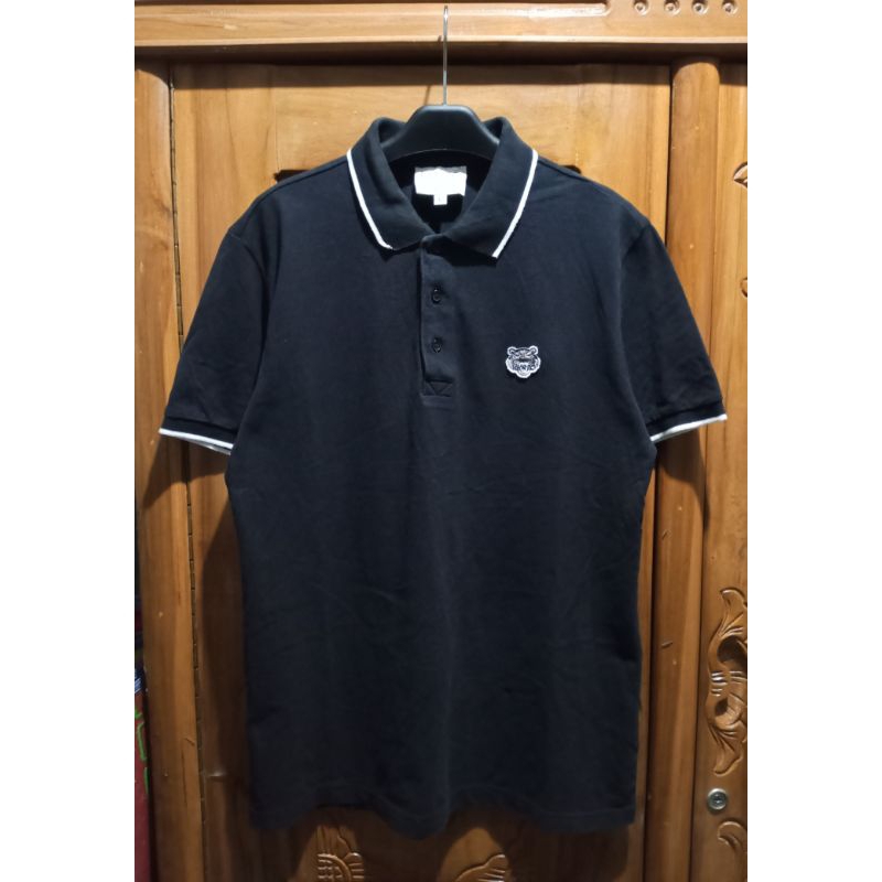 Polo Shirt Kenzo Paris Tiger Small Logo Original Second