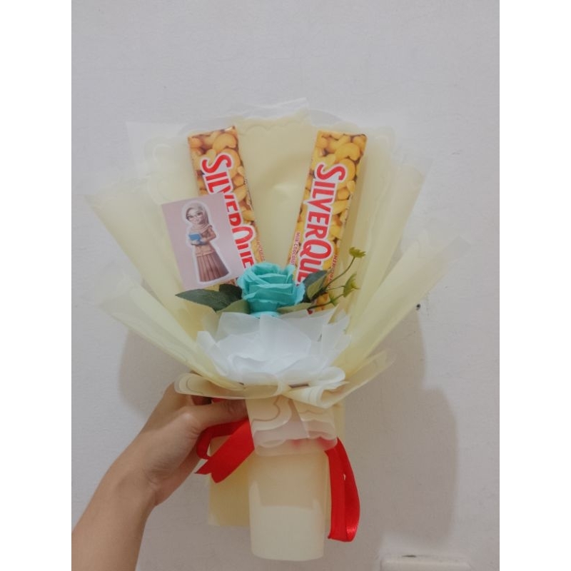 

buket Silverqueen bunga / buket Valentine / BUKET MURAH